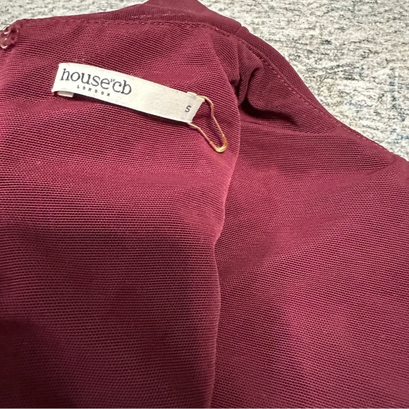 🆕 House of cb LUCINDA Mulberry Cutout Mini Dress - Picture 7 of 8